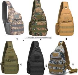Outdoor sports riding bag Travel waterproof Oxford cloth sport camouflage sling chest bags Tactical shoulder men cycling backpack