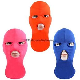 outdoor cycling there 3 hole masks full face cover head protective mask hats outdoor hiking camping windproof dustproof Balaclava cap