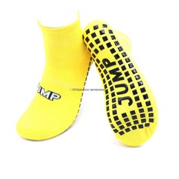 New Hot Trampoline socks for kids adults sports sox Indoor floor skidproof silicone dots sock yoga fitness workout exercise socks 6 sizes