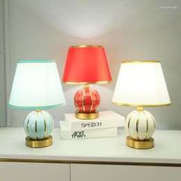 Table Lamps Modern Ceramic For Bedroom Bedside Lamp Nordic Luxury Led Stand Light Living Room Home Decor Indoor Lighting Fixture