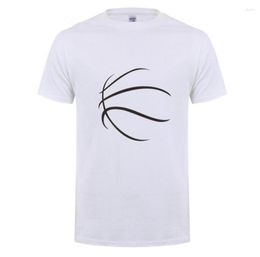T-shirt da uomo 2023 T-shirt con stampa di basket design divertente Visual Poor Pattern Street Sports Casual Top allentato in puro cotone