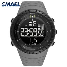 SMAEL Brand New Electronics Watch Analogue Quartz Wristwatch Horloge 50 Metres Waterproof Alarm Mens Watches kol saati 1237272u