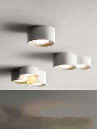 Ceiling Lights Circular Cylindrical Bedroom Master Lamps Living Room Corridor Lighting Nordic LED Fixtures