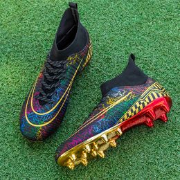 Rain Boots Profession Football Highend AgTF Men Soceer Shoes Children Cleats Sneaker Kids Outdoor Training Competition Footwear 230721