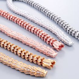 nastro d'oro di lusso ampio serpente choker pendenti lunghe collane per le donne gioielli di design attraenti alla moda festa di Natale regali di nozze regali di compleanno ragazze cool