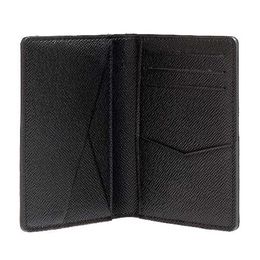 Shipmet N63143 Pocket Organiser Wallet Mens Genuine Leather Wallets Card holder ID wallet Bi-fold bags High quality Thin Card264y