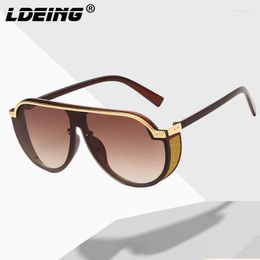 Sunglasses 2023 Large Frame Transparent Street S Eyewear Men And Women With The Same Net Red Catwalk Outdoor