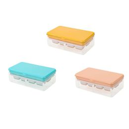 Ice Cream Tools Cube Tray With Lid And Storage Bin For Zer Easy-Release 8 Net Durable Plastic Mould Bpa Xbjk2204 Drop Delivery Home G Dh9Zw