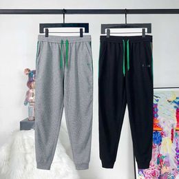 High Quality brand pants Spring/summer New lowew Drawstring Letter Pure Cotton Embroidery Fashion Versatile Casual Pants for Men and Women lowewwe