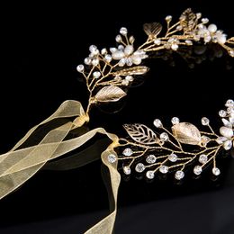 Leaves Wedding Hair Accessories Bridal Hair Vine Wedding Headband crystal tiaras and crowns Head Piece hair decoration2940