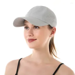 Ball Caps Baseball Women Messy Bun Snapback Hat Ponycap Trucker Hats Adjustable Outdoor Sports