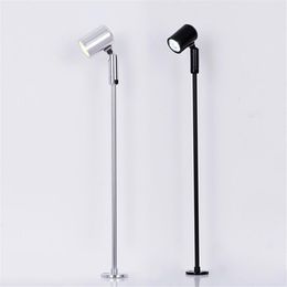 Spotlight led mini pole mounted 110 220v silver and black 165 265MM jewelry lamps for jewelrys showcase counter light S10265293R