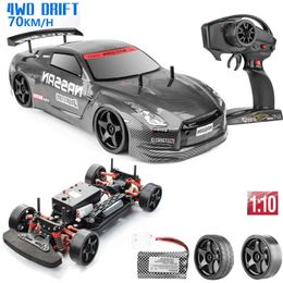 Electric RC Car 1 10 4WD Shock Proof High speed Vehicle 70km Drift Competition Racing Cross country Boy Children s Remote Control Toy 230721