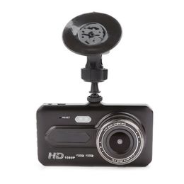4 touch screen car DVR 1080P driving dashcam 2Ch video camera double lens 170° 120° wide view angle night vision G-sensor pa3358