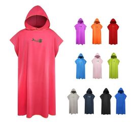 Cover-ups Portable Quick-drying Bath Beach Towel Adult Women Men Swim Diving Outdoor Changing Cloak Spring Surfing Hooded Bathrobe297R