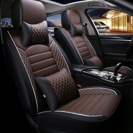 Fashion Car seat covers For Toyota Sedan Corolla Camry Rav4 Auris Prius Yalis Avensis Luxury PU Leather auto Interior Accessories295i