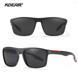 Sunglasses Brand KDEAM 2023 Summer Fashion Men Polarised Ultra Light UV400 Outdoor Travelling Women Shades Male Sport Eyewear