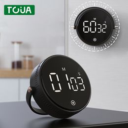 Kitchen Timers Magnetic Timer LED Digital Manual Countdown Alarm Clock Cooking Shower Study Fitness Stopwatch Time Master 230721