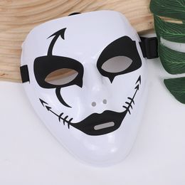 Masquerade Mask Halloween DIY Homemade Mask Eco-Friendly Pvc Hip Hop Ghost Step Dance Pattern Full Face Mask Hand-Painted