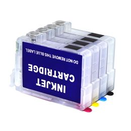 2 Sets Lot Empty Printer WF3730 WF3733 WF2370 Refillable Ink Cartridge for Epson T702 T702XL Wthout Chip248B