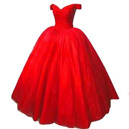 2020 New Ball Gown Quinceanera Dress For 15 Years Fashion V-Neck Tulle Bead Floor-Length Party Gown Vestidos De 16 Anos QC1258275h