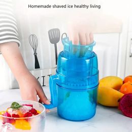 1pc Manual Ice Crusher, Portable Hand Crank Manual Household Ice Crusher Shaver Snow Cone Maker, Kitchen Tool