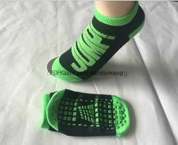 Kid Adult trampoline socks Anti Friction Bounce Yoga Socks Amusement Place Non Slip Trampoline Socks Non Slip Glue 6 sizes Free Shipping