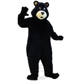 halloween Quality Black Bear Mascot Costumes Cartoon Character Outfit Suit Xmas Outdoor Party Outfit Adult Size Promotional Advertising Clothings