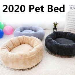 Kennels Pens 2021 Super Soft Dog Bed Washable Long Plush Kennel Deep Sleep House Velvet Sofa For Basket Mat Drop231s