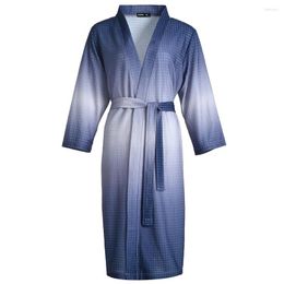 Women's Sleepwear Kimono Bathrobe Gown Women Waffle Nightwear Casual Nightdress Intimate Lingerie Soft Lovers Nightgown Home Clothes