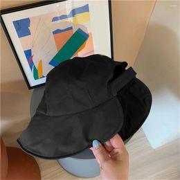 Wide Brim Hats Stylish Women Summer Cap Washable Adjustable Casual Soft Outdoor Travel Lady Sunhat Fisherman Hat Sunshade