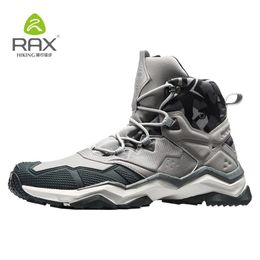 Boots Rax Men Waterproof Hiking Boots Outdoor Professional Mountain Trekking Shoes Leather Tactical Boots for Men Light Hiking Shoes