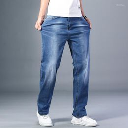 Men's Jeans Thin Straight-leg Loose Summer Classic Style Advanced Stretch Pants 7 Colours Available Size 35 42