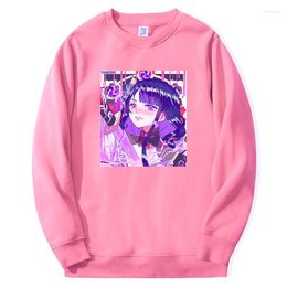 Men's Hoodies Genshin Impact Game Men Women Fashion Anime Xiao Hutao Graphic Sweatshirts Round Neck Loose Hoody