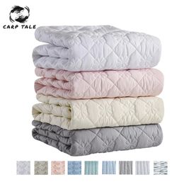 Mattress Pad Multi size 5 Sides Protection Cover Washable Embossed Cotton Quilted Protector Soft Anti mite Topper 230721