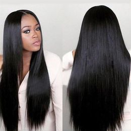 promotion new indian hair deep wave 0 26kg europe and the united states chemical fiber wig in long straight hair blacks headlong b265U