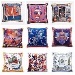 Modern Velvet Cushion Cover Euro Designs Chaise Sofa Throw Pillow Case Nordic Funda Cojines Home Decor292m