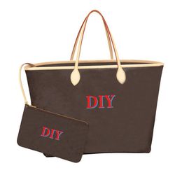Women's shopping bags Highest quality tote GM DIY Do It Yourself handmade Customized personalized customizing Name296B