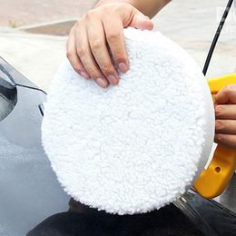 Washer 8pcs 9 10 Inch Car Microfiber Polisher Pad Wash Buffer Waxing Sleeve Bonnet Polishing Hood for House Auto Cleaning Accessories