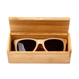 Jewelry Pouches Rectangle Wooden Glasses Eyeglass Organizer Box Home And Business Use