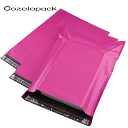 100pcs Pink Poly Mailer Self Adhesive Post Mailing Package Mailer Courier Envelopes Gift Bags Courier Storage bags Y200703048