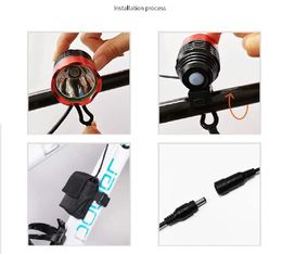 Lights T6 Led Bike Light Front Bicycle Spotlight Mountain Mtb Flash Lamp Handlebar Riding Headlight Dc Usb Rechargeable Cycle Accessory