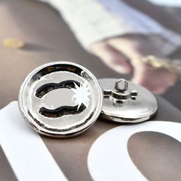 Classic Letter Clothing Buttons for Shirt Coat Sweater Round Metal Letter Diy Sewing Button