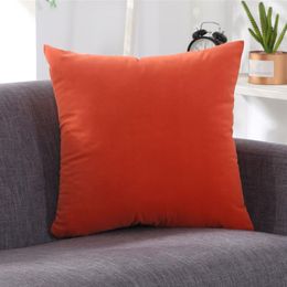 Solid Colour Throw Pillow Coat Cushion Sofa Office Waist Backrest276E