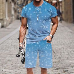 Men's Tracksuits Beach T-shirt Set Short Sleeve Summer 2023 Outfit Sportswear Tops Hip-hop Harajuku Luxury Street Fashion Casual