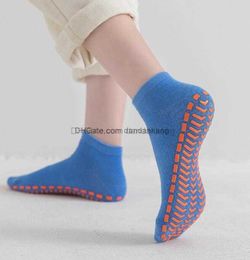 Factory supplier cheap children adult Trampoline socks breathable boys girls summer floor socks skid resistance crew room ankle sock