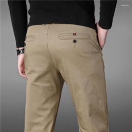 Men's Pants Large Size 40 42 44 46 Summer Business Men Formal Suit Wedding Bridegroom Trousers Khaki And Black Colour