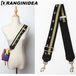 Strap U Shoulder Strap for Bags Canvas Weave Wide Strap Bag Fashion Handbag Crossbody Bag Straps Replacement Belt Accessories CJ191938