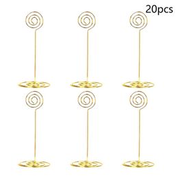 20 Pieces 8 6 Inch Tall Place Card Holders Table Number Holders Table Card Picture Holder Wire Po Holder Menu210O