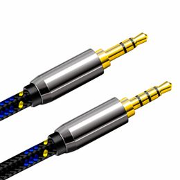 3.5mm Audio Cable Nylon Braided Aux Cord Male To Male Stereo Hi-Fi Sound For Headphones Car Home Stereos Speakers Tablets Compatible With IPhone IPad IPod Echo